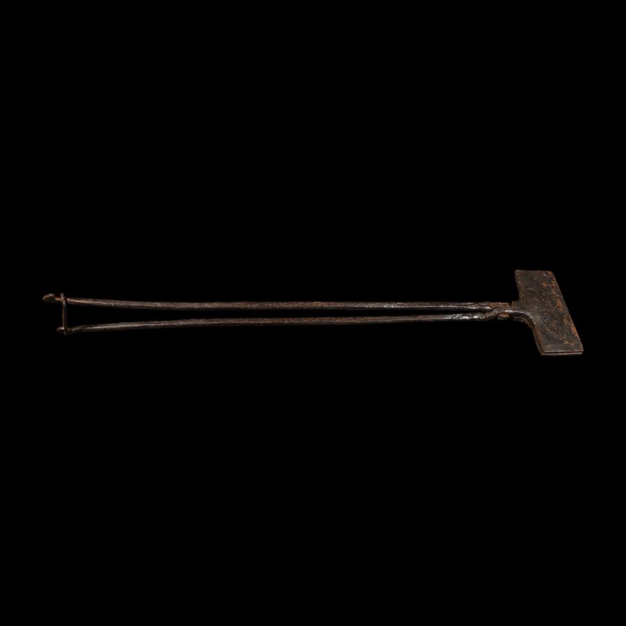 Post Medieval Iron Bread Stamp Scissors