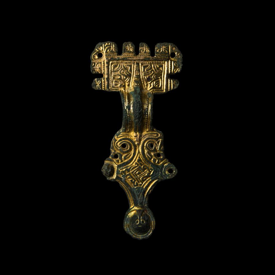 'The Oving' Anglo-Saxon Gilt Bronze Great Square-Headed Brooch