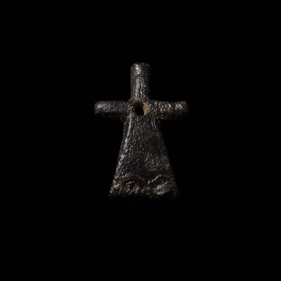 Viking Bronze Apex Stirrup Mount with Cross
