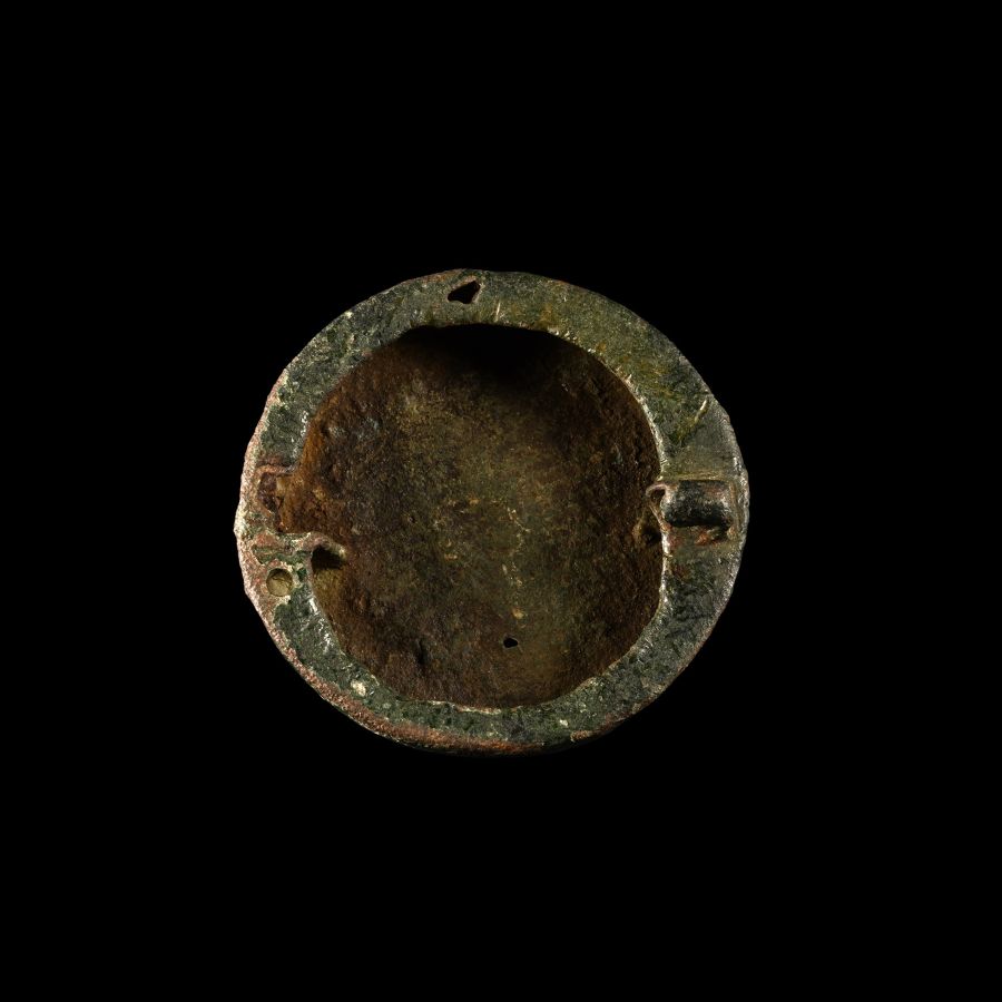 Viking Age Gilt Bronze Oseberg Box Brooch with Entwined Animals
