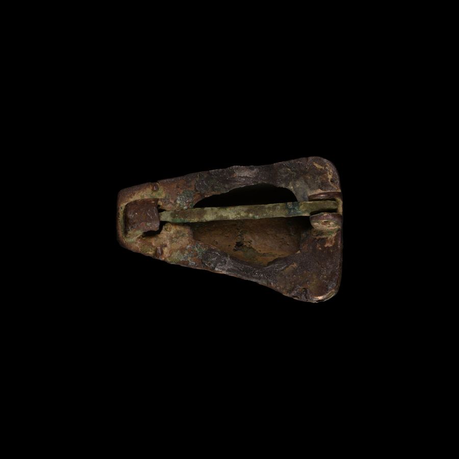 Viking Age Gilt Bronze Boar's Head Brooch