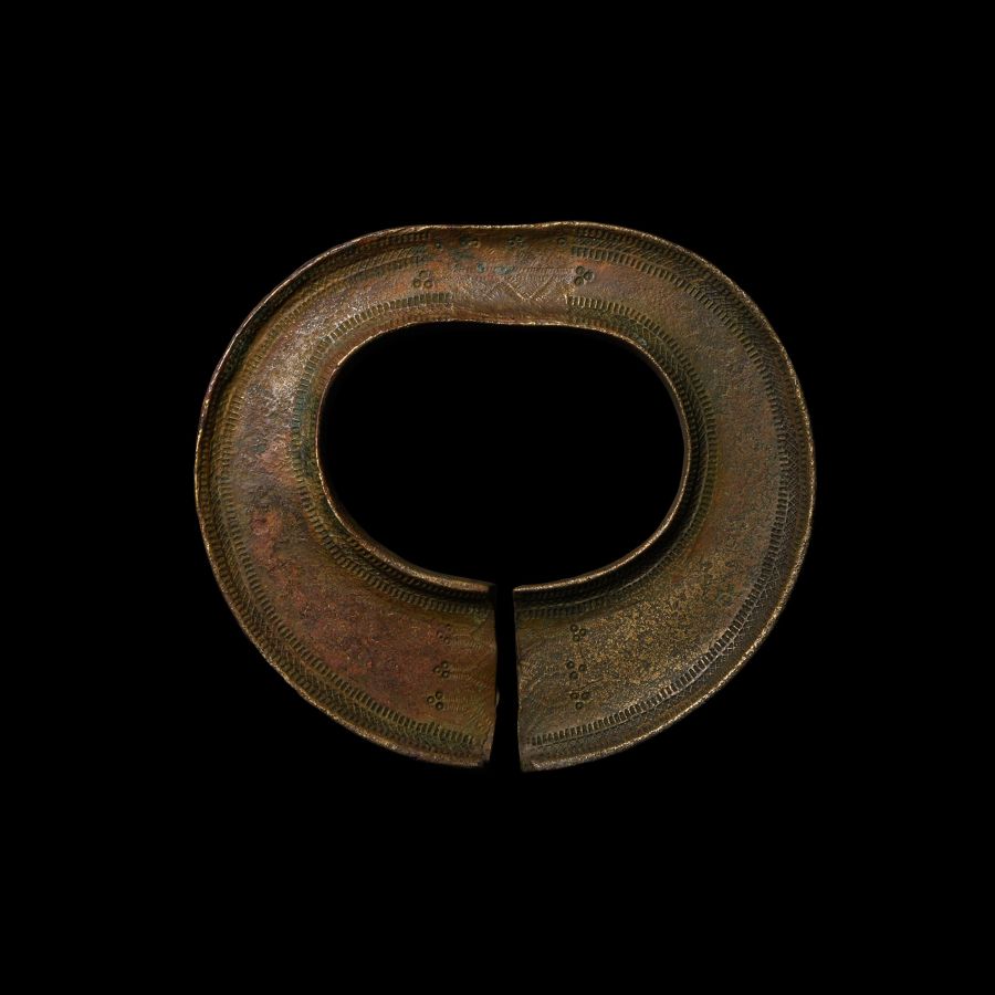 Large Viking Period Decorated Bronze Armlet
