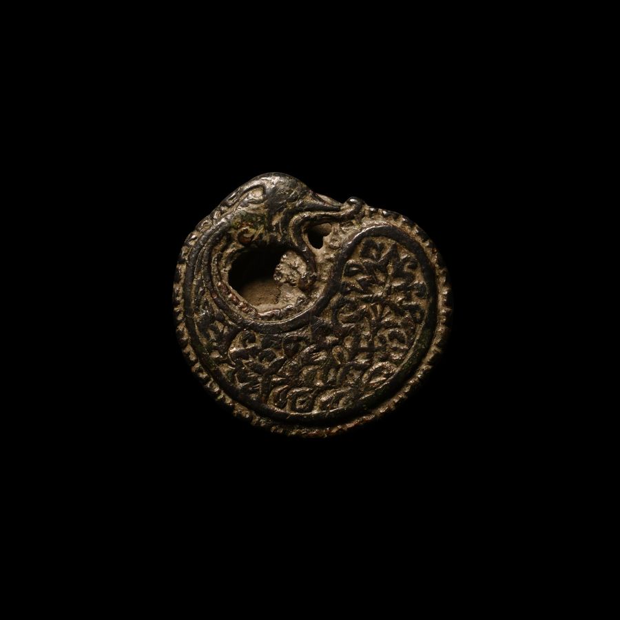 Roman Bronze Zoomorphic Strap Junction