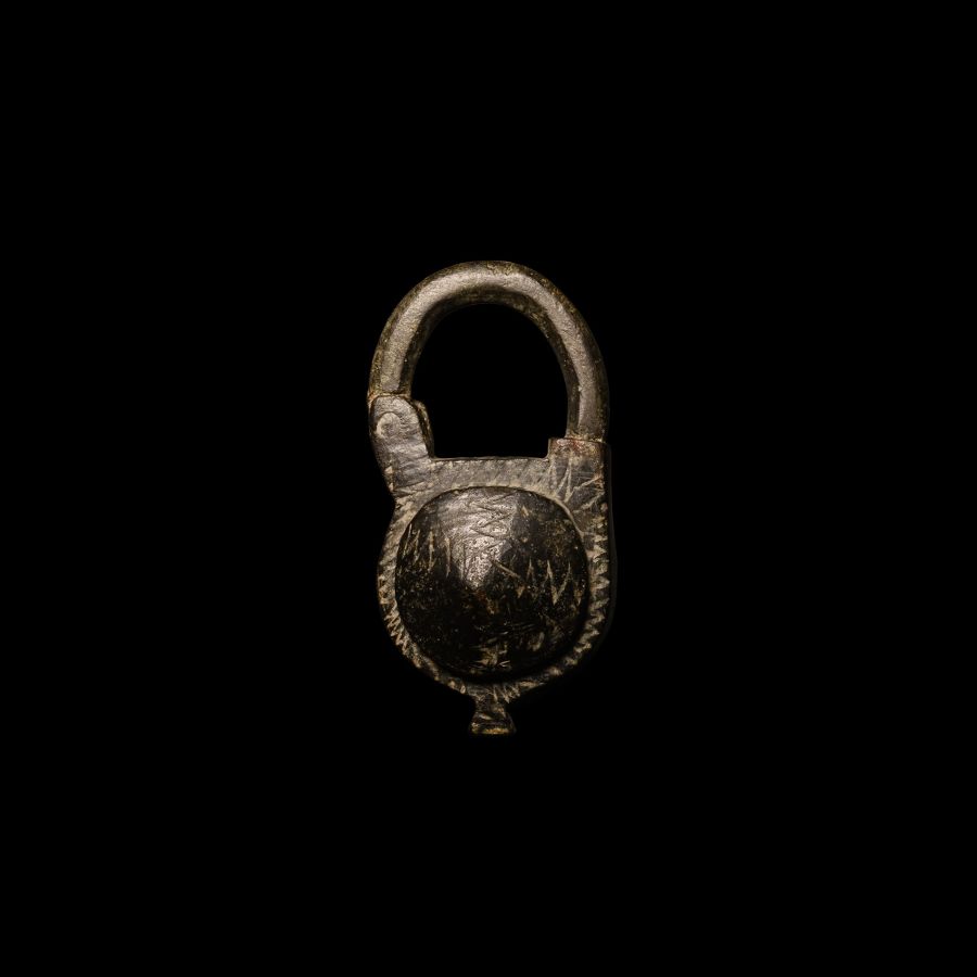Medieval Bronze Casket Padlock