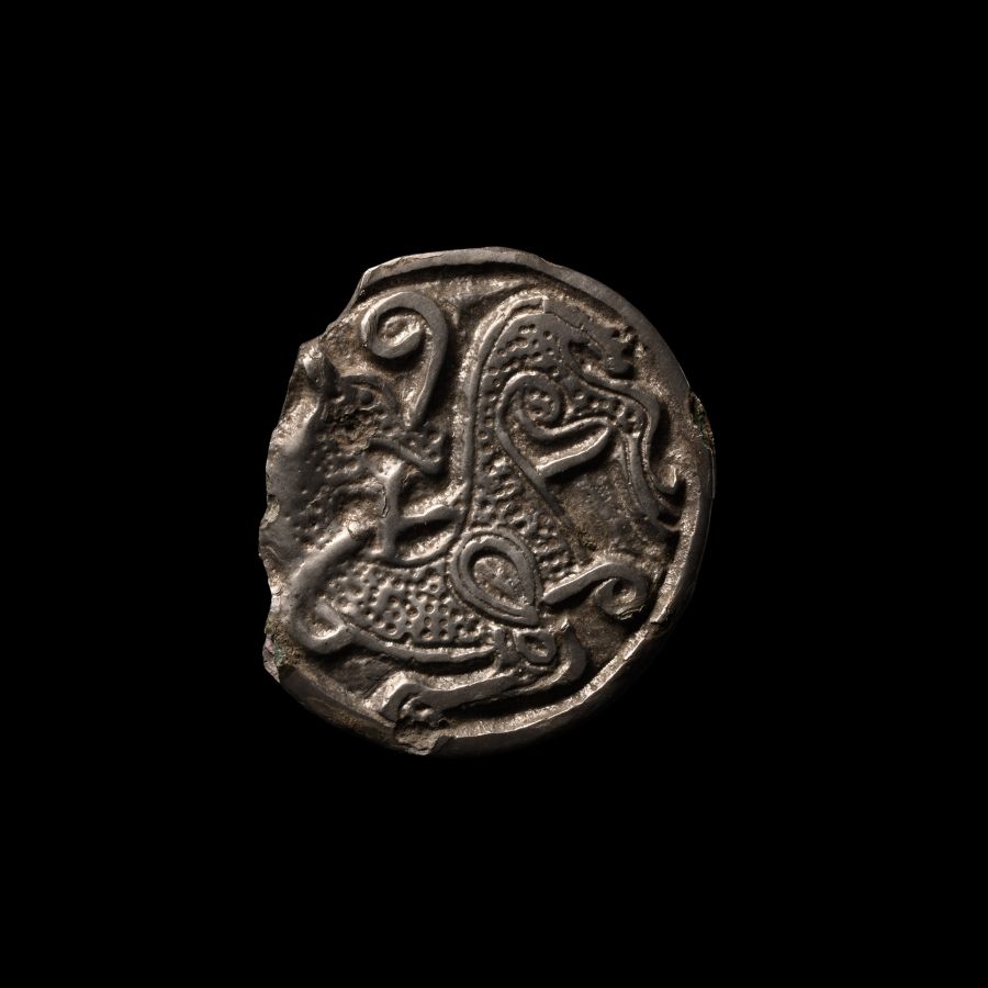 Viking Silver Mammen Style Dragon Pendant