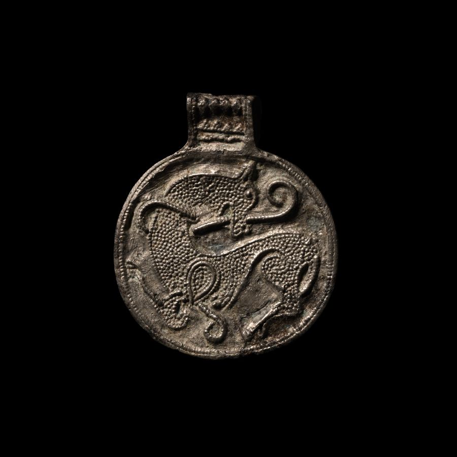 Viking Bronze Borre Dragon Pendant
