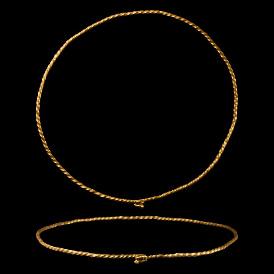 Viking Age Twisted Gold Torc