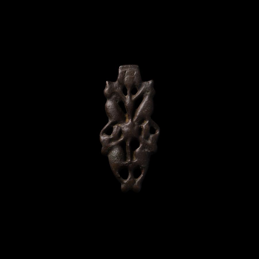 Viking Age Bronze Zoomorphic Mount