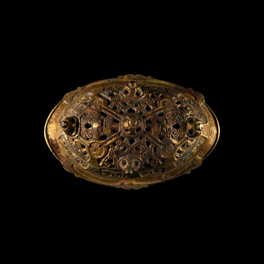 Scandinavian Viking Gilt Bronze Tortoise Brooch