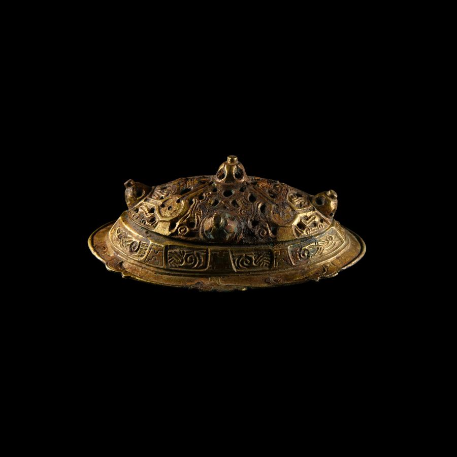 Scandinavian Viking Gilt Bronze Tortoise Brooch