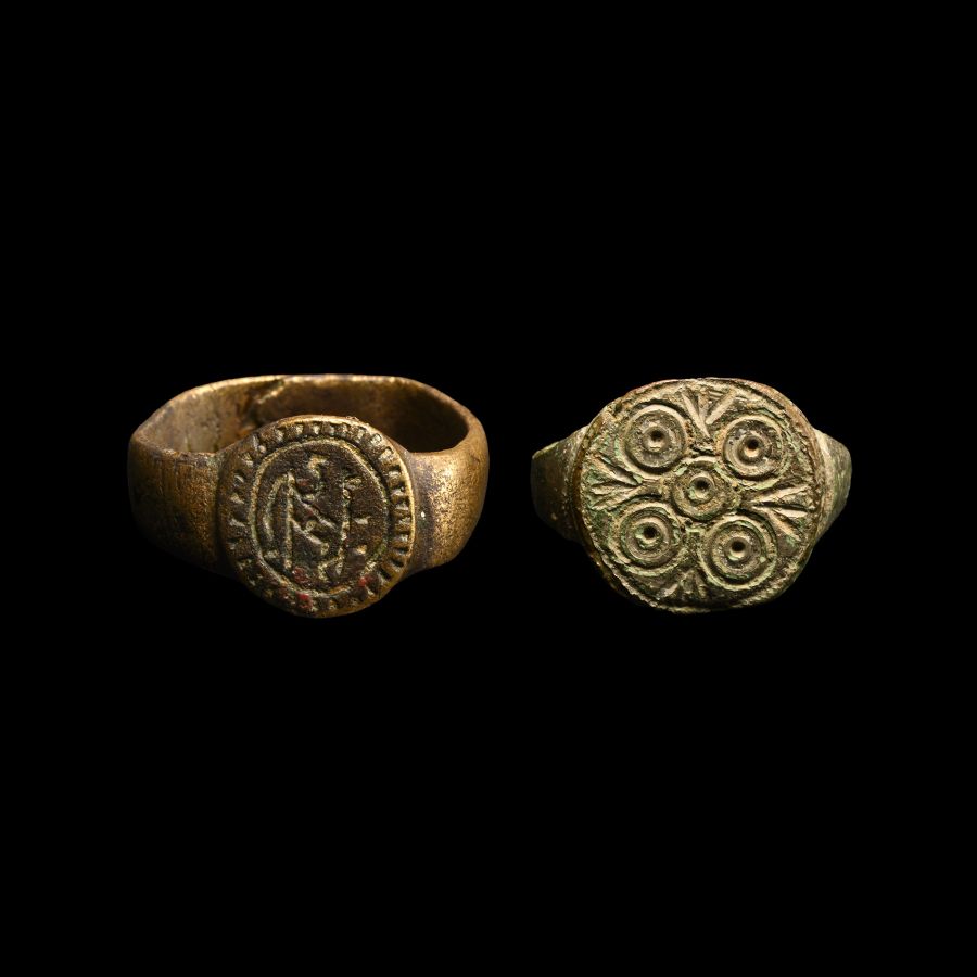 Medieval Bronze Ring Group