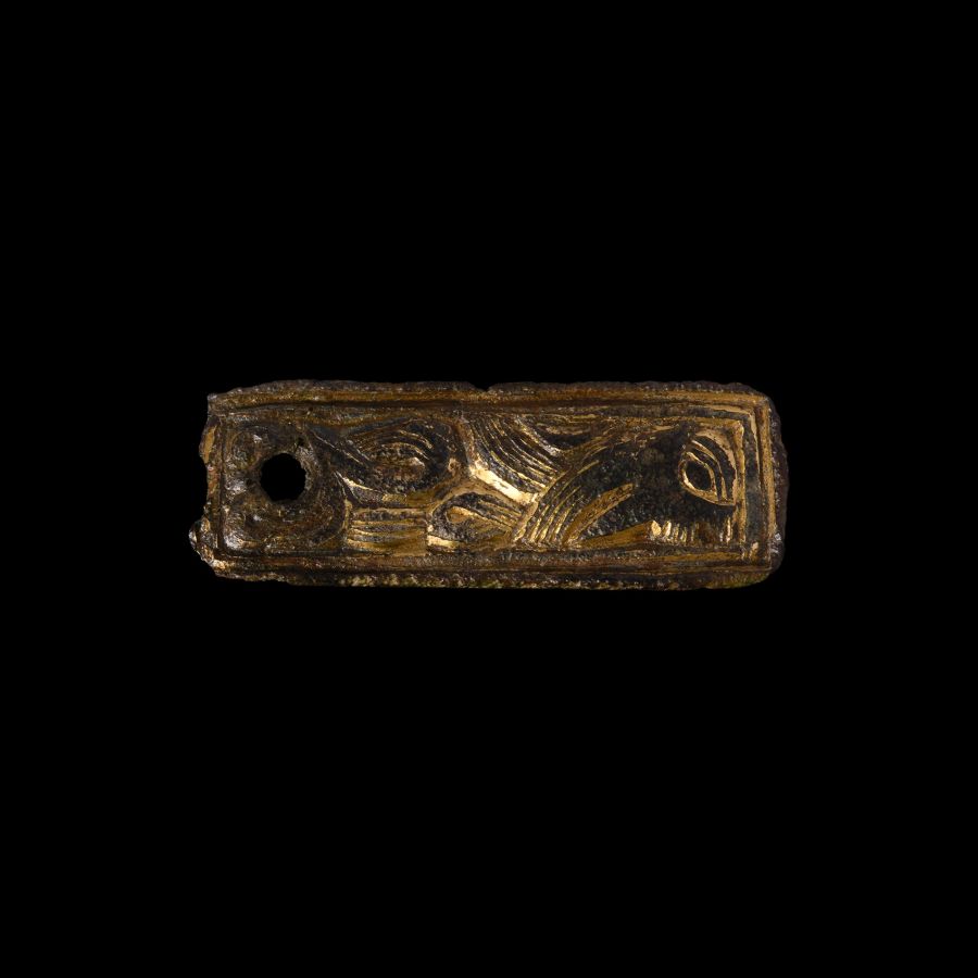 Anglo-Saxon Gilt Bronze Mount