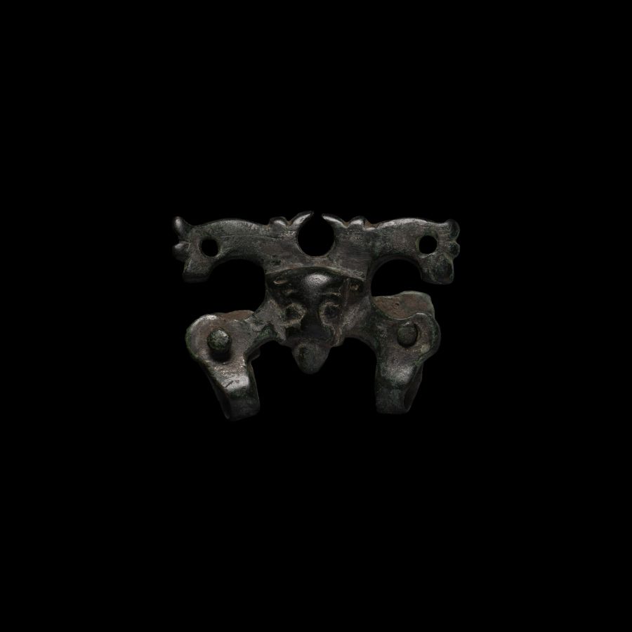Viking Age Bronze Facing Mask Strap Fitting