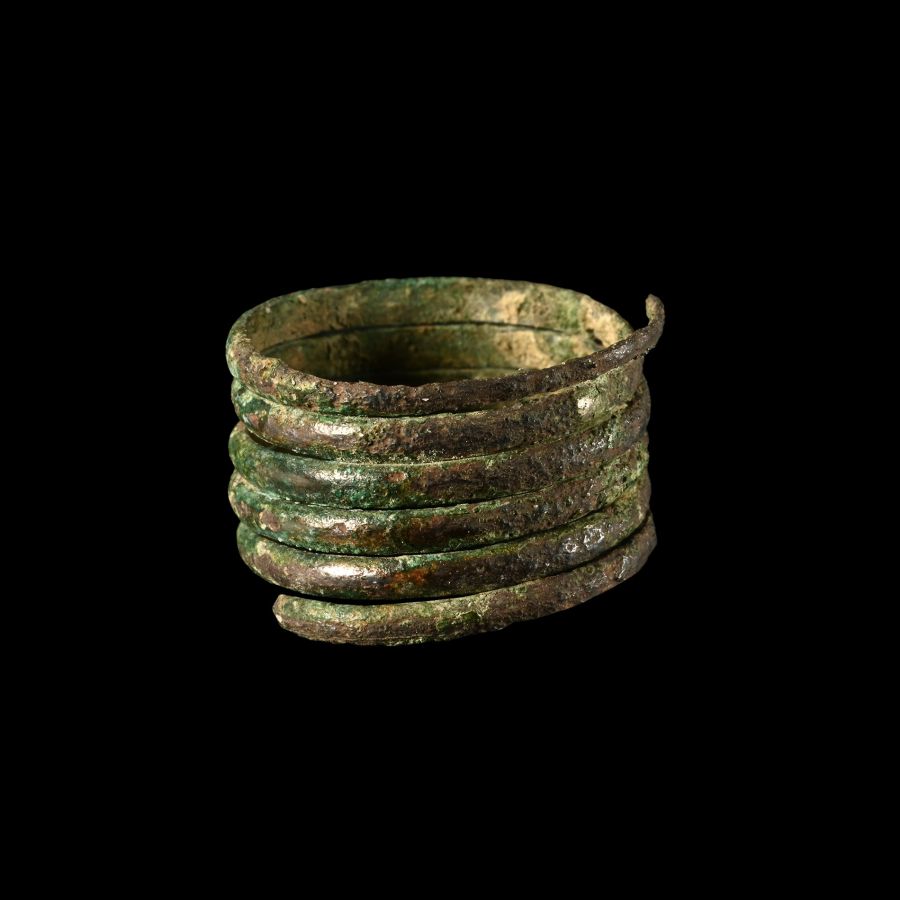 Viking Coiled Bronze Ring