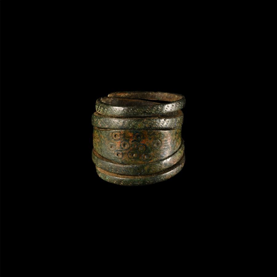 Viking Coiled Bronze Ring