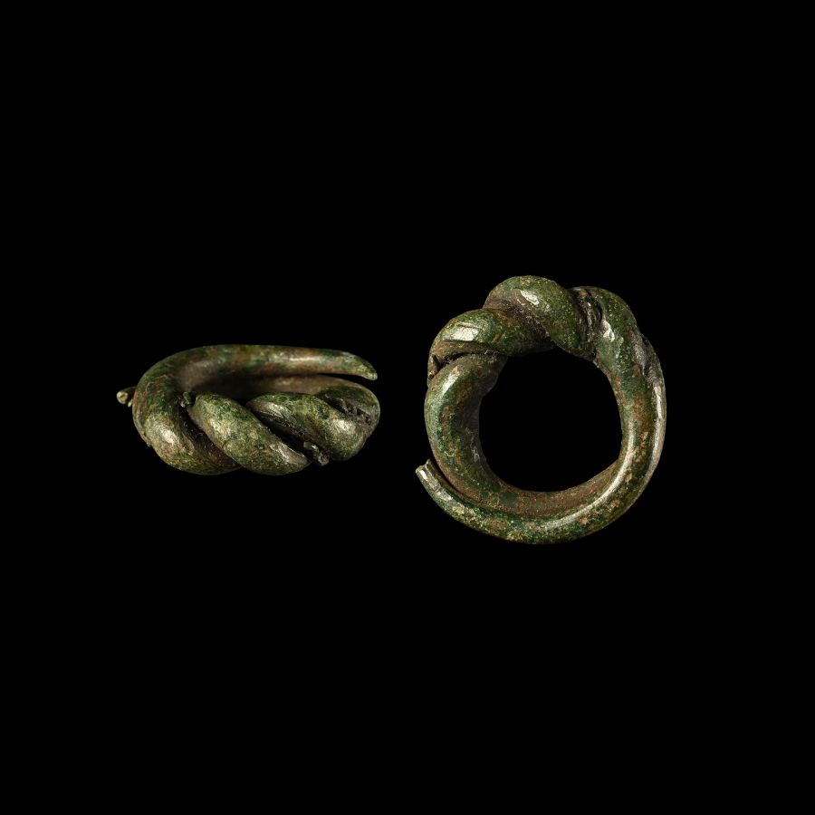 Viking Bronze Faux Twisted Ring