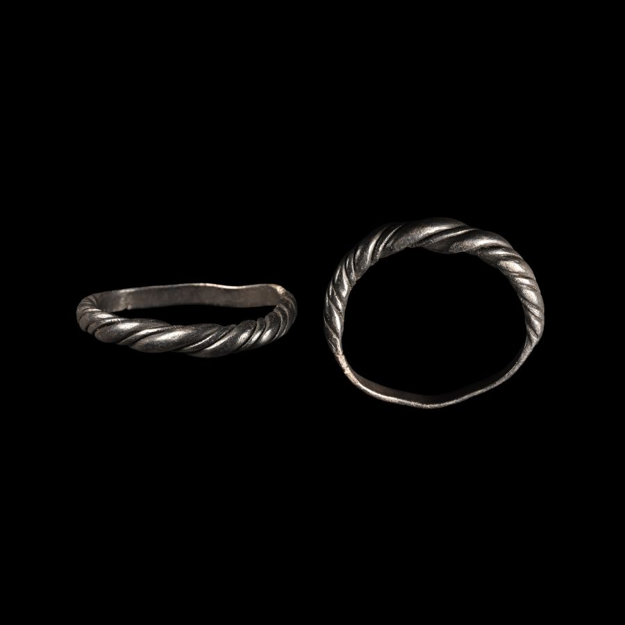 Viking Silver Faux Twisted Ring