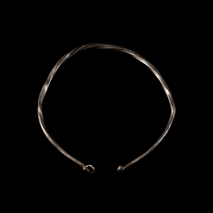 Merovingian Period Twisted Silver Bracelet