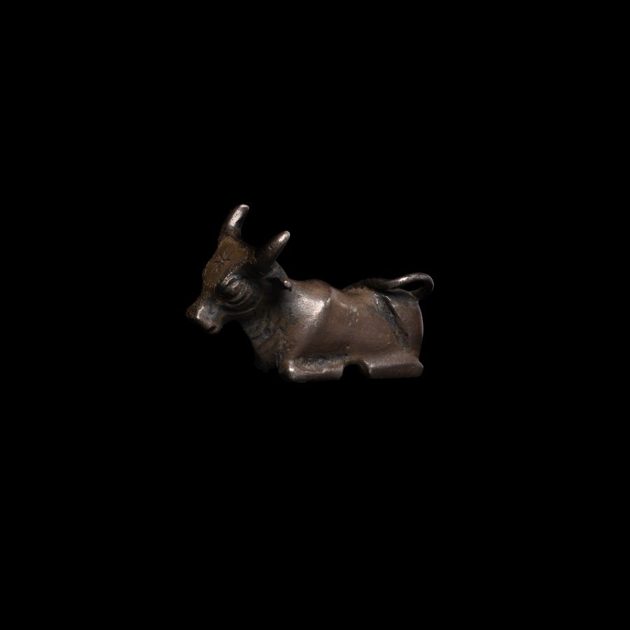 Gilt Silver Bull Statuette