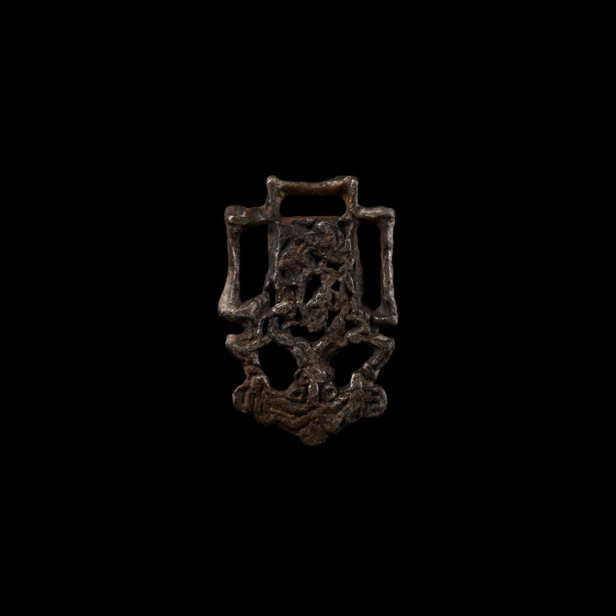 Viking Age Silver Openwork Strap End