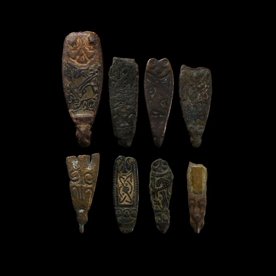 Saxon Bronze Strap End Collection