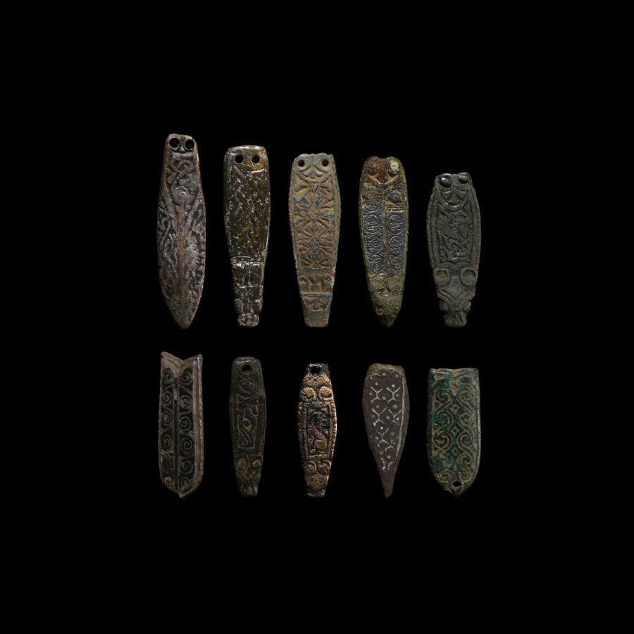 Saxon and Other Bronze Strap End Collection