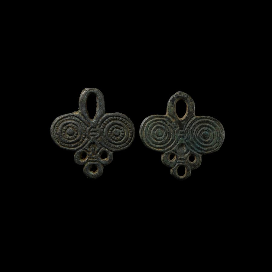 Viking Age Bronze Pendant Pair