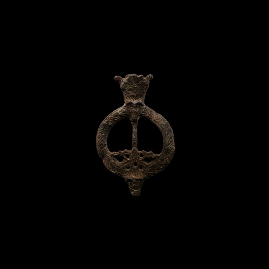 Viking Age Bronze Pseudo Ring Brooch