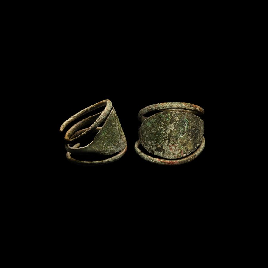 Viking Age Bronze Coiled Ring