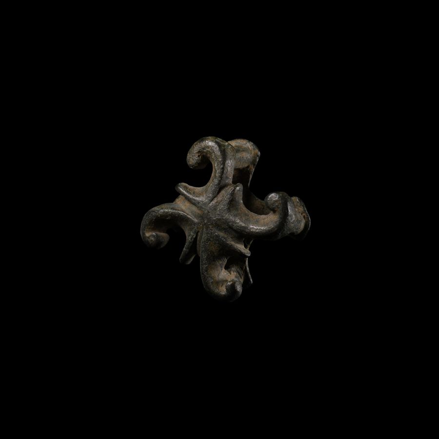 Viking Age Bronze Cross Mount