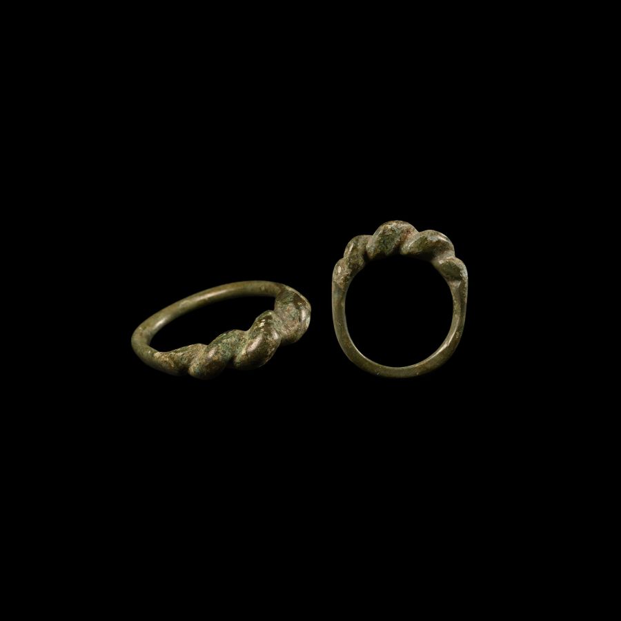 Viking Age Bronze Twisted Ring