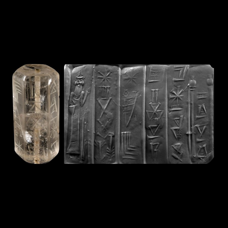 Large Western Asiatic Style Hexagonal Crystal Seal