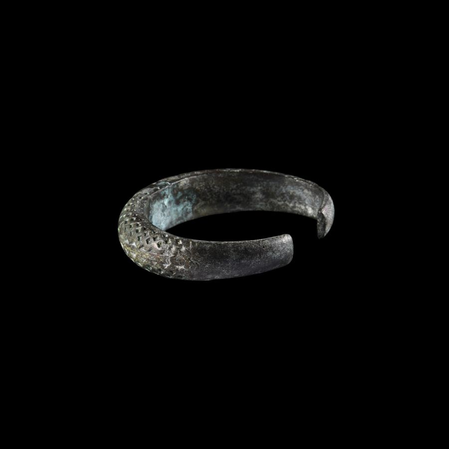 Viking Age Bronze Decorated Bracelet