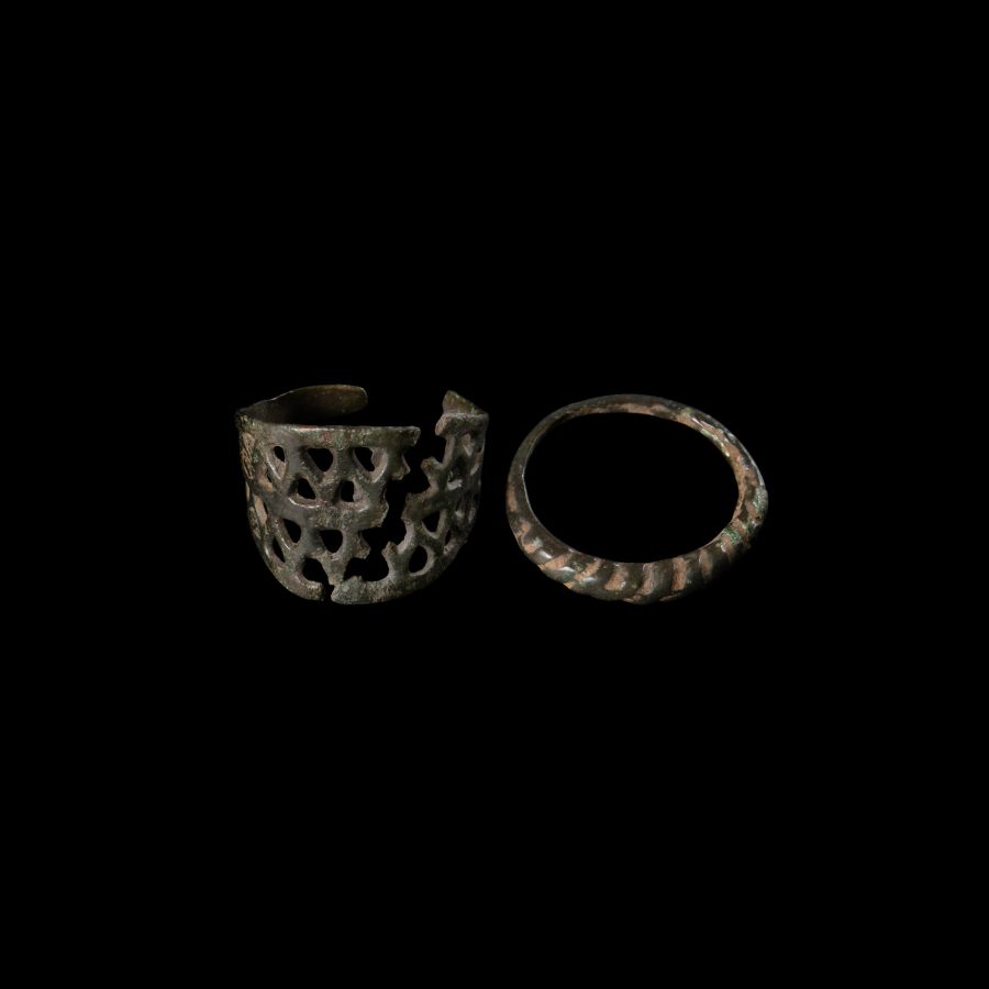 Viking Age Bronze Ring Group