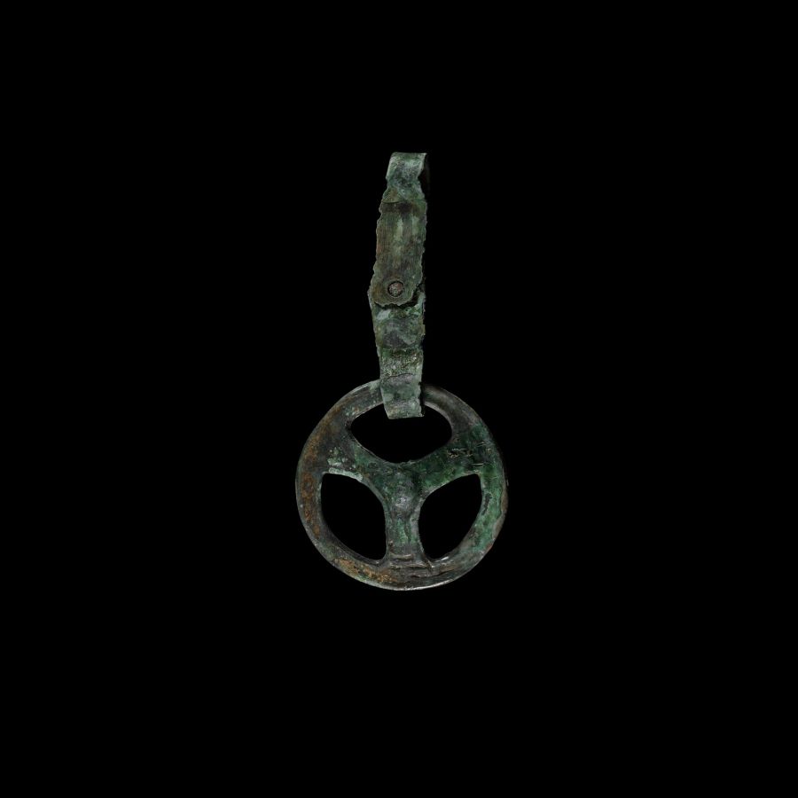 Viking Age Bronze Trefoil Strap Junction