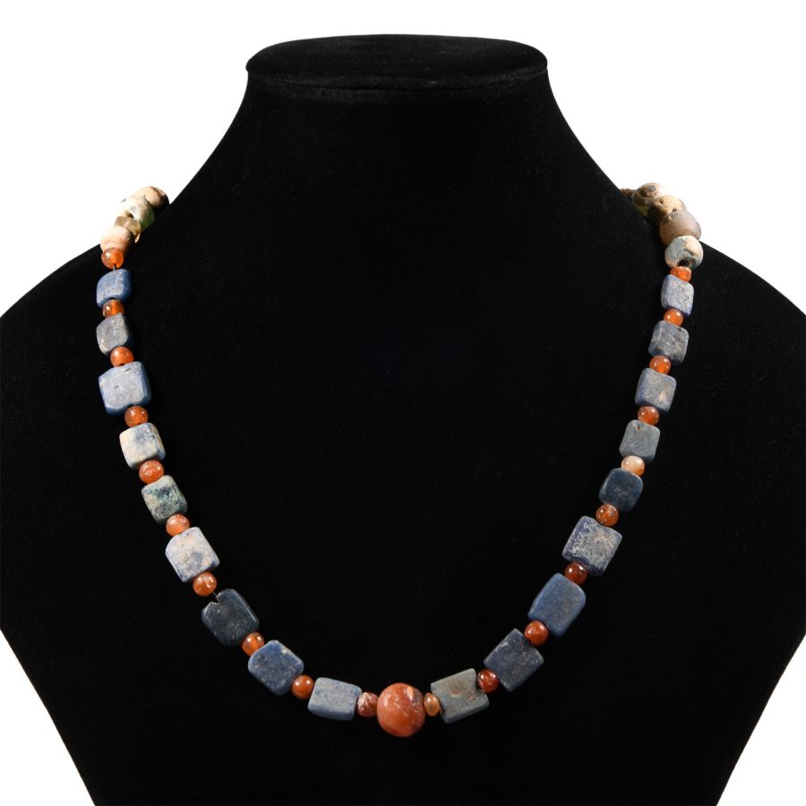 Western Asiatic Mixed Stone and Glass Bead Necklace