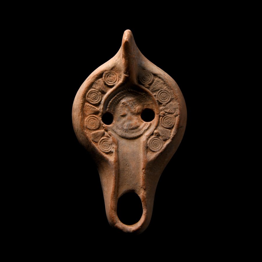 Roman Terracotta Oil Lamp