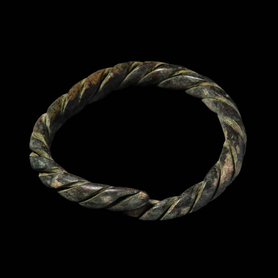 Viking Age Bronze Twisted Bracelet