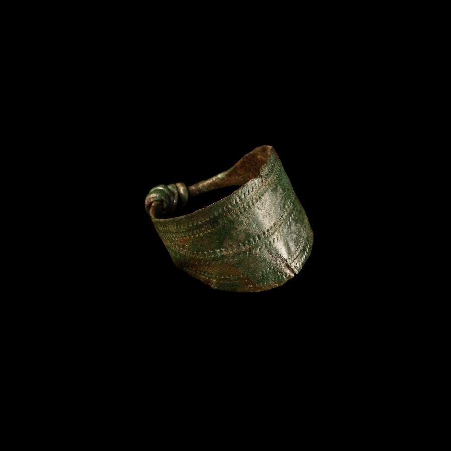Viking Age Bronze Ring with Tremello Design