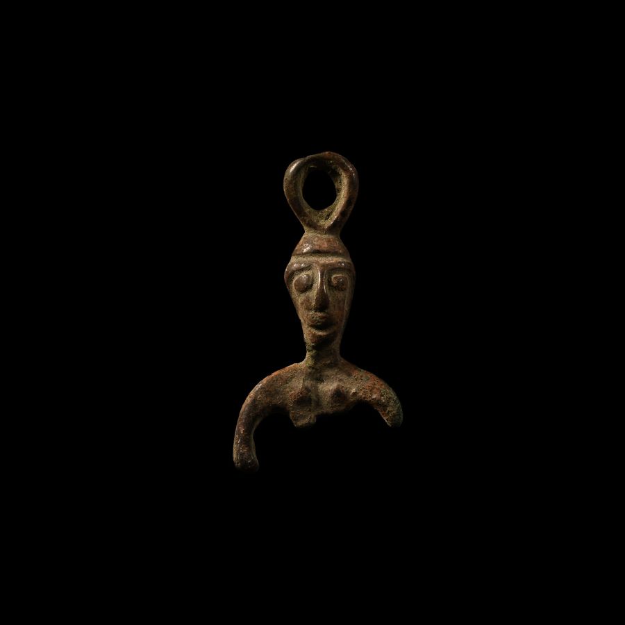 Viking Age Bronze Freya Pendant