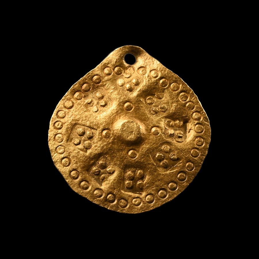 Viking Age Gold Scutiform Pendant