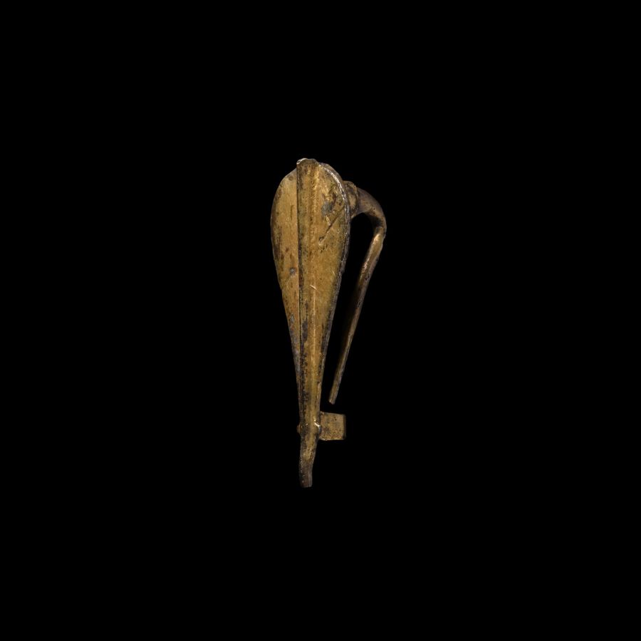 Roman Gilt Bronze Plate Brooch