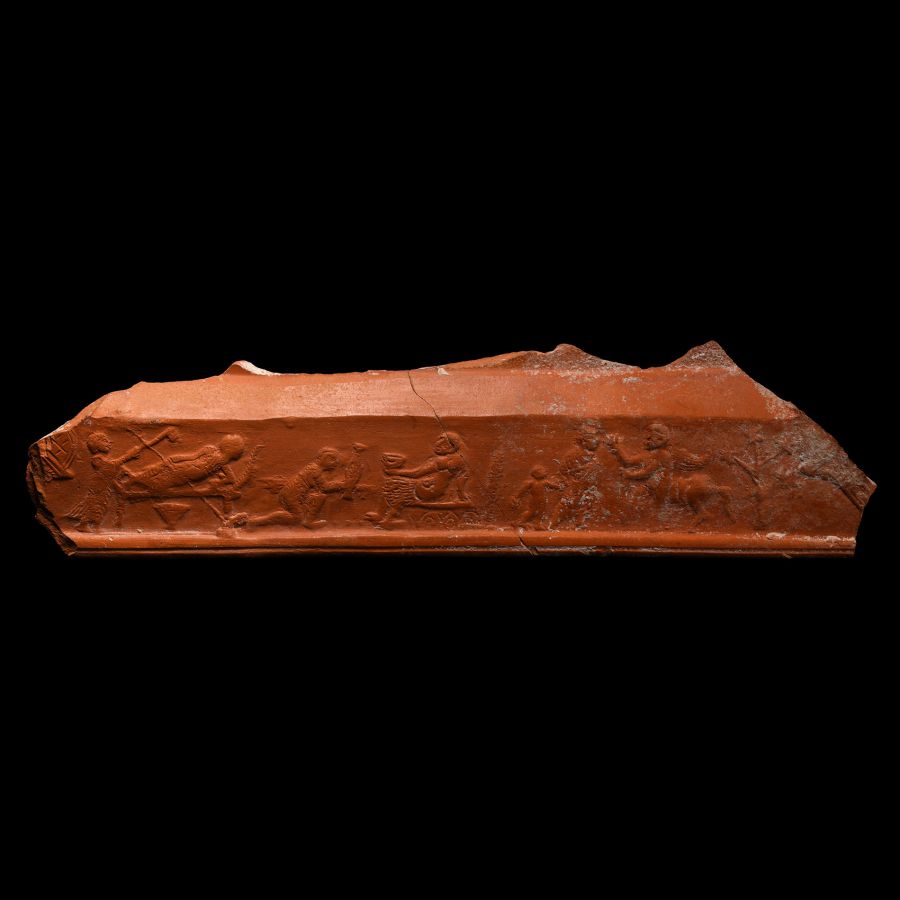 Roman Figural Redware Fragment