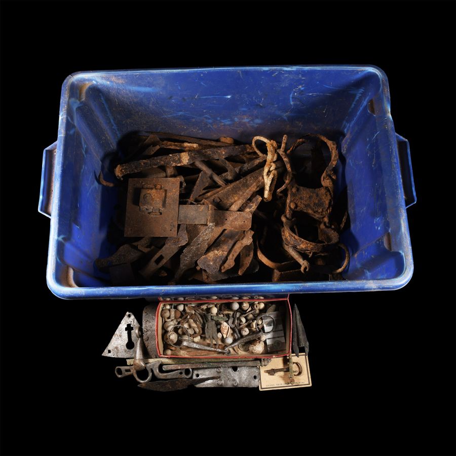 Medieval and Other Mixed Copper-Alloy and Iron Artefact Group