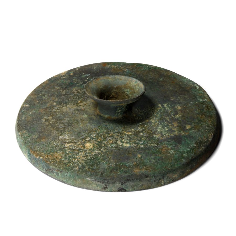 Roman Bronze Footed Platter