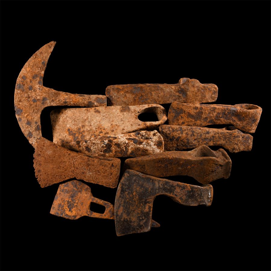 Viking Age and Later Iron Axehead Group
