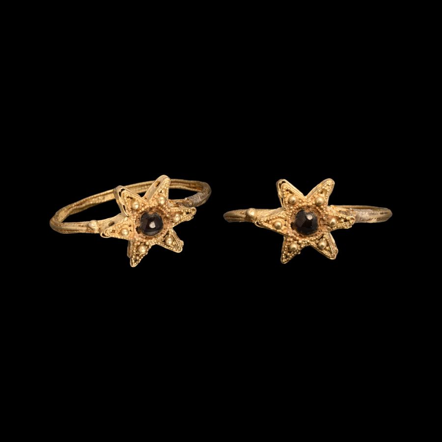 Byzantine Gold Star Ring
