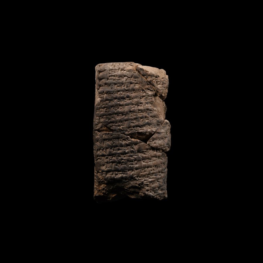 Old Babylonian Clay Cuneiform Tablet with A Letter Possibly Sent to the King of Ešnunna by an Allied King