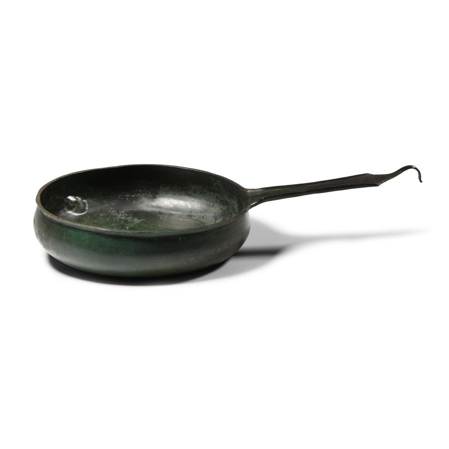 Roman Bronze Patera with Handle