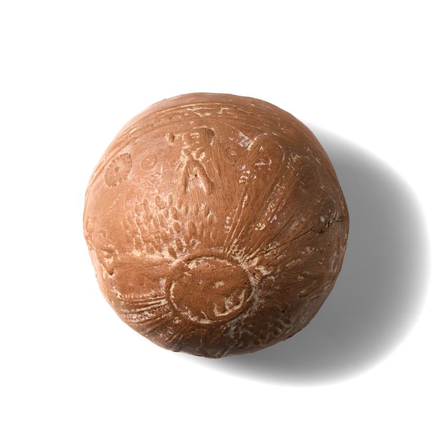 Graeco-Roman Megarian Terracotta Cup with Nymphs